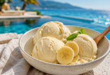 Glace à la banane maison ultra-crémeuse, sans sorbetière et sans sucre ajouté