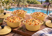 Les petites cocottes de Mamie Marguerite : poulet effiloché et patate douce gratinée